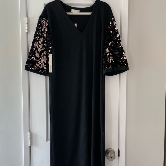 Anthropologie RO & DE Ariel Sequin Midi Dress - Picture 4 of 14